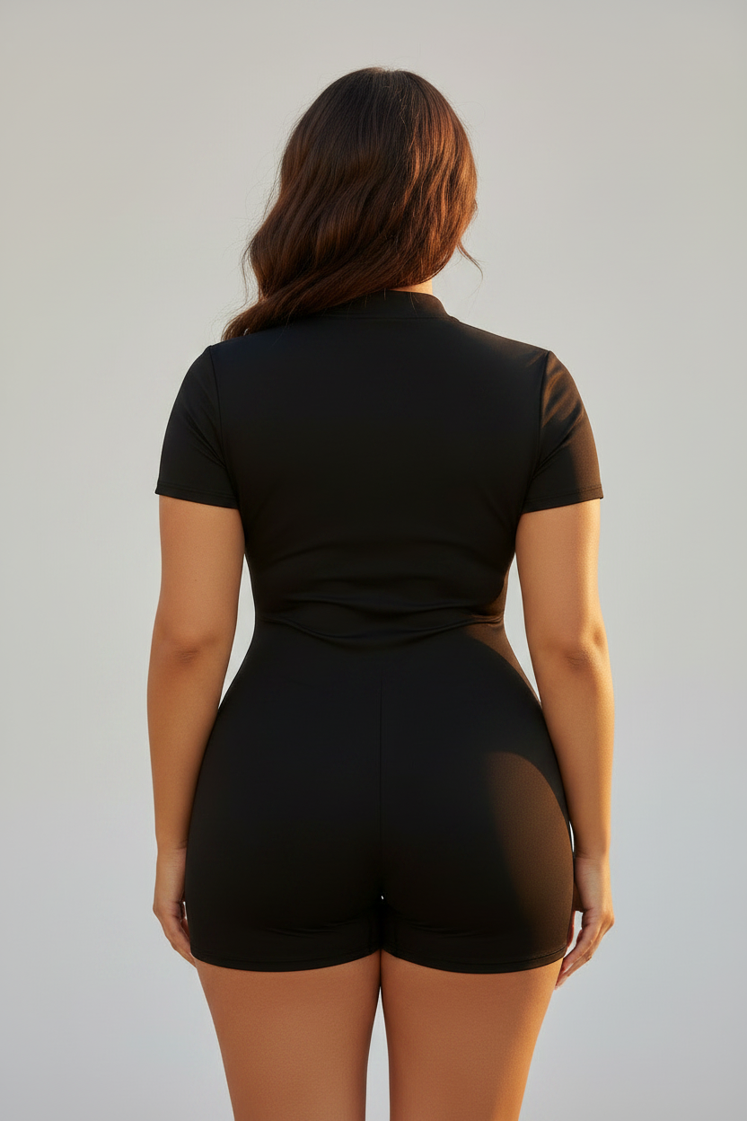 Stolo Clothing Co REBORN Quarter-Zip Short Sleeve Romper
