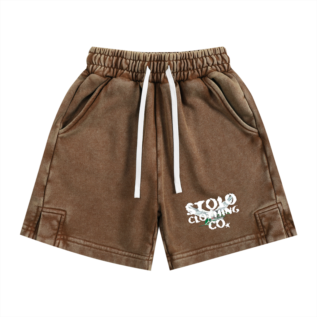 Stolo Clothing Co Kid's Birdies Snow Washed Shorts