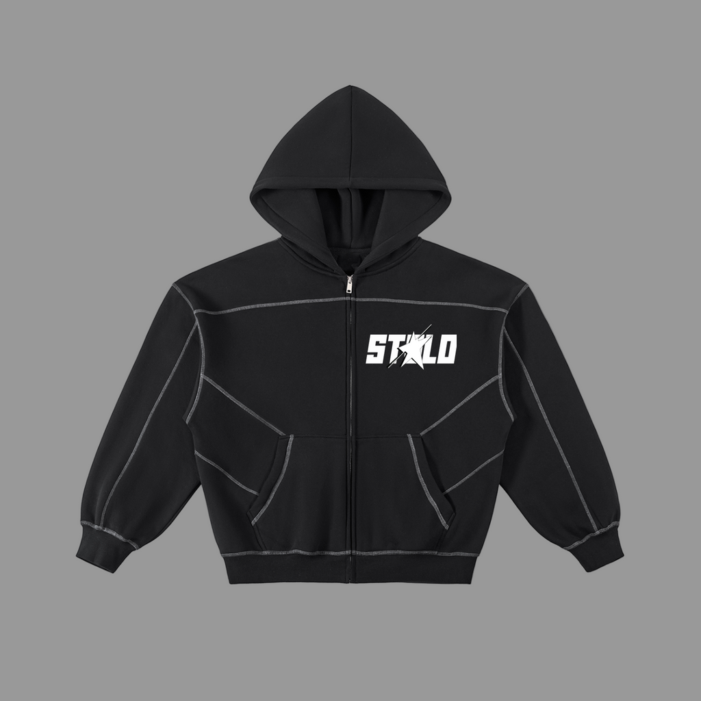 Stolo Clothing Co STARCHILD Stitched Boxy Fleece Zip Hoodie