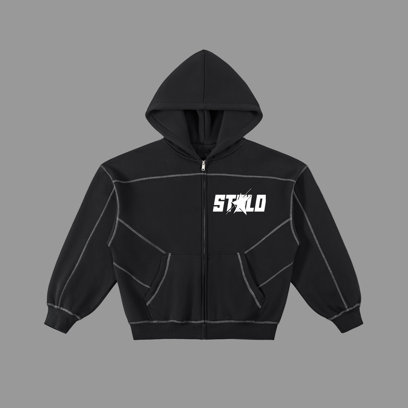 Stolo Clothing Co STARCHILD Stitched Boxy Fleece Zip Hoodie