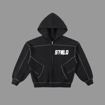 Stolo Clothing Co STARCHILD Stitched Boxy Fleece Zip Hoodie