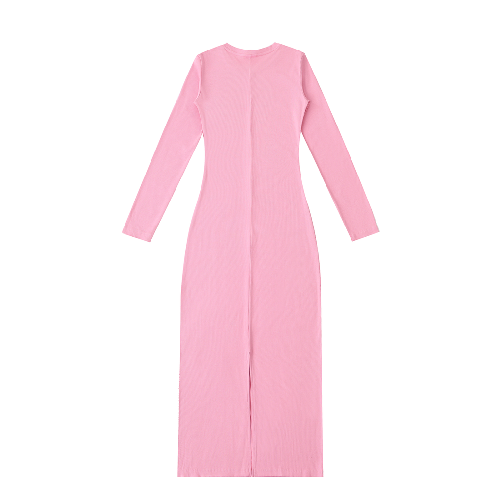 Stolo Clothing Co Essentials Dyed Washed Slit Maxi Dress