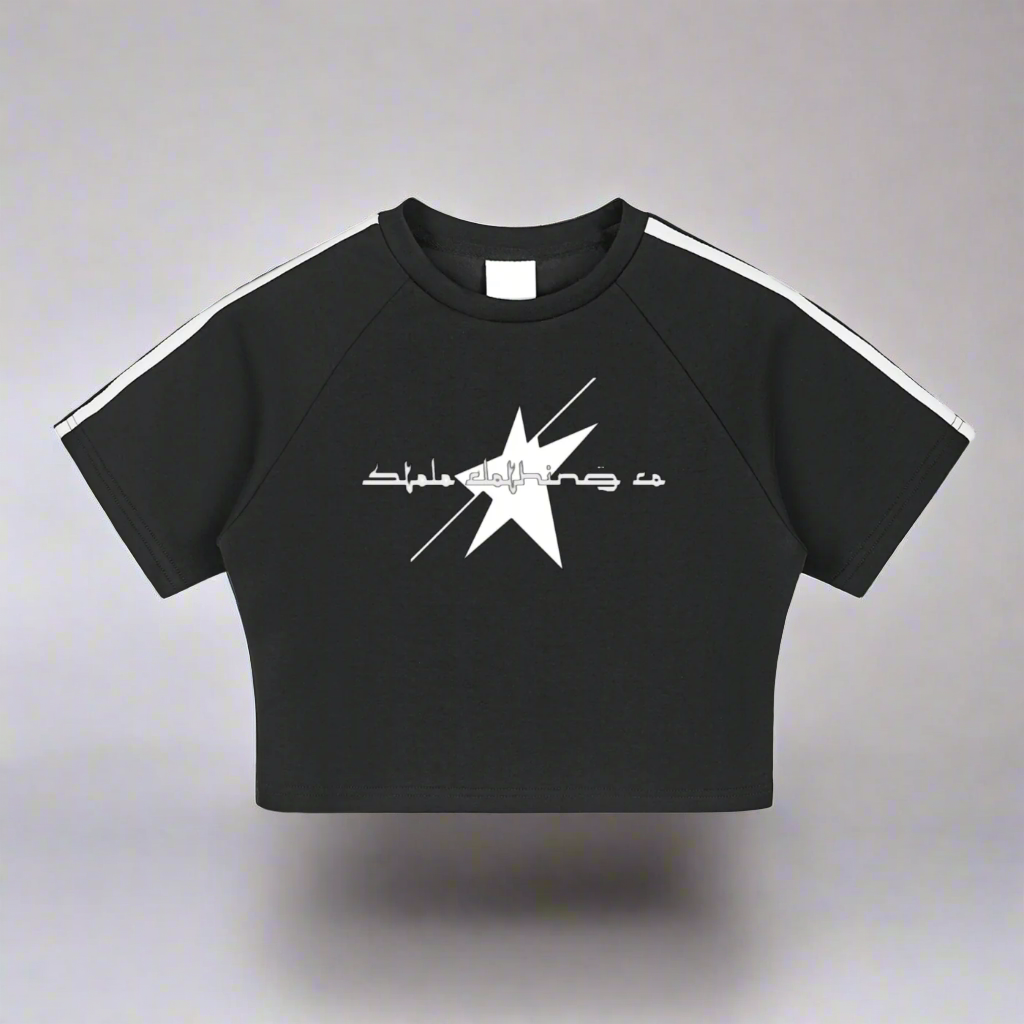 Stolo Clothing Co Essentials Taped Cooling Performance Crop Top Tee