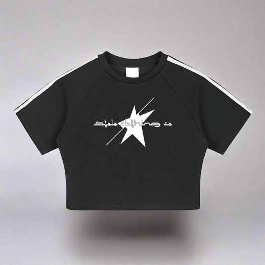 Stolo Clothing Co Essentials Taped Cooling Performance Crop Top Tee