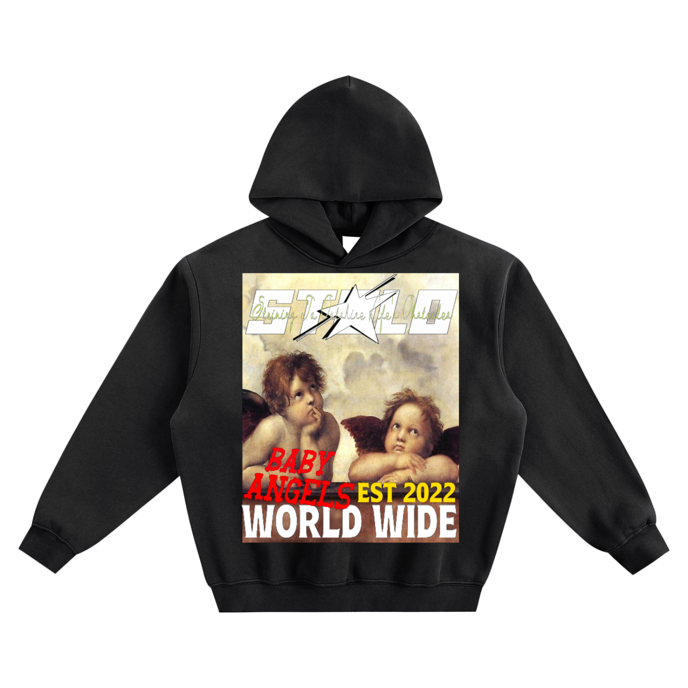 Limited Edition Stolo Clothing Co Baby Angels Super Oversized Angel Hoodie