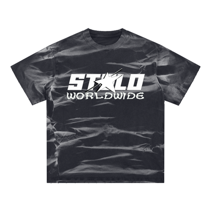 Stolo Clothing Co Starchild x World Wide Irregular Frayed Monkey Washed Tee