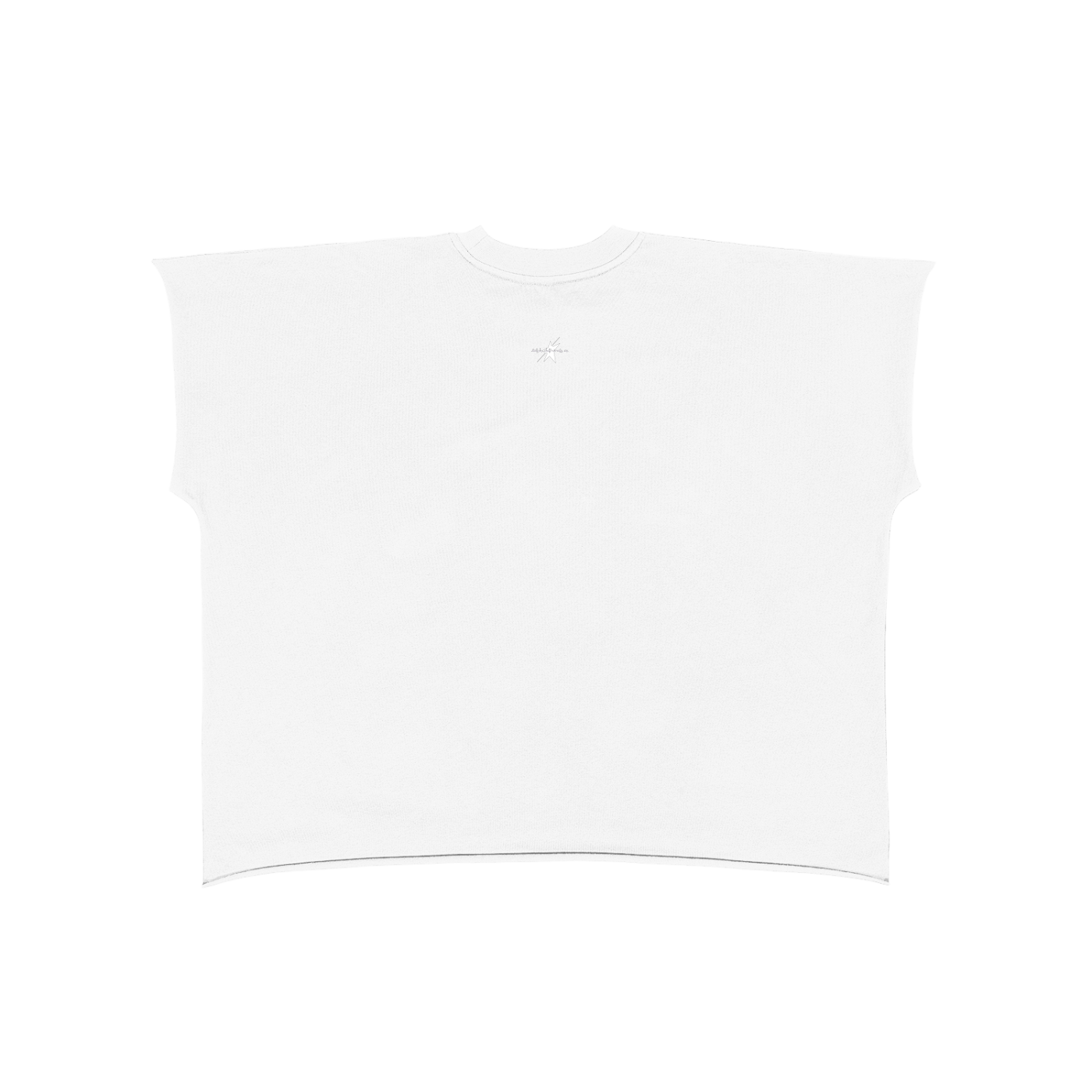 Stolo Clothing Co DOUBLE SMILE Raw Edge Boxy Non-Shrink Tank Top Tee