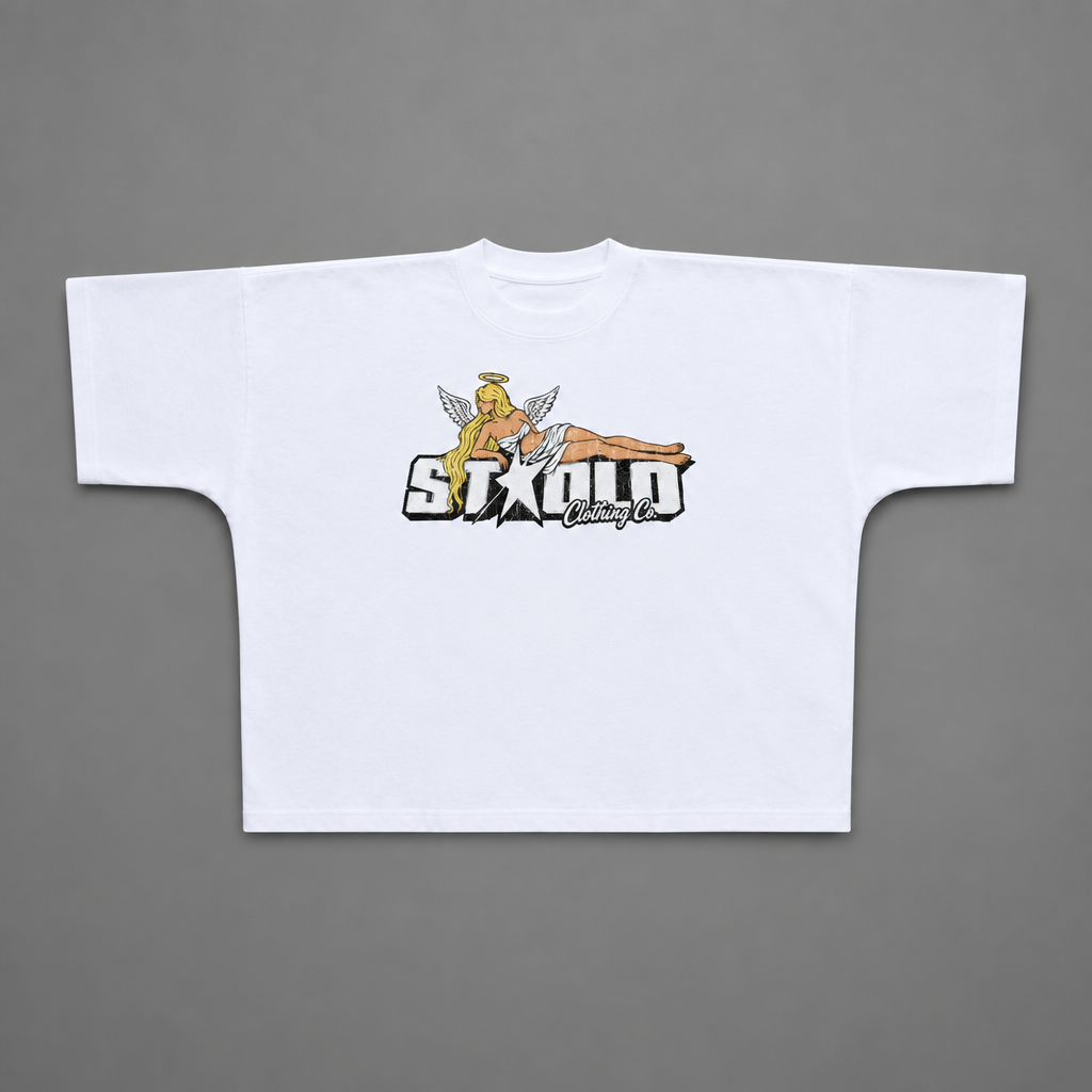 First shirt on a grey studio background