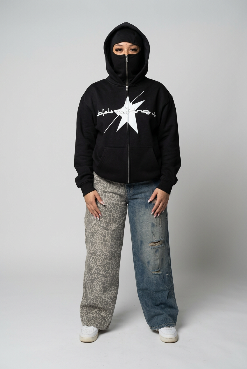 Full outfit relaxed studio pose