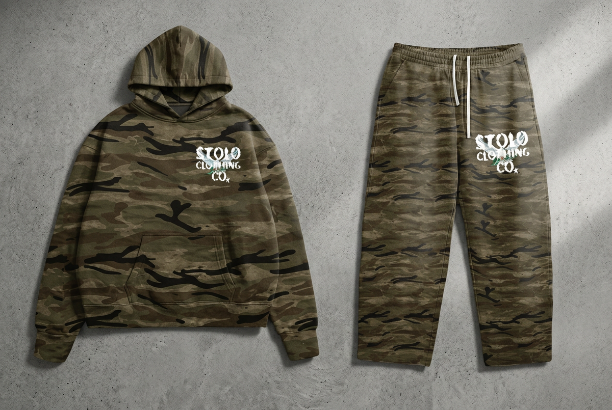 Heavyweight camo set front floor visual