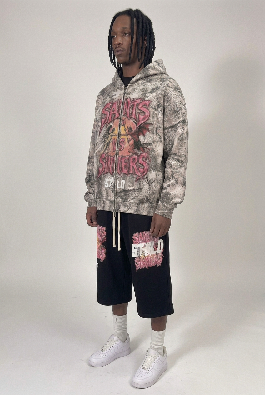 Hood-down side-front view