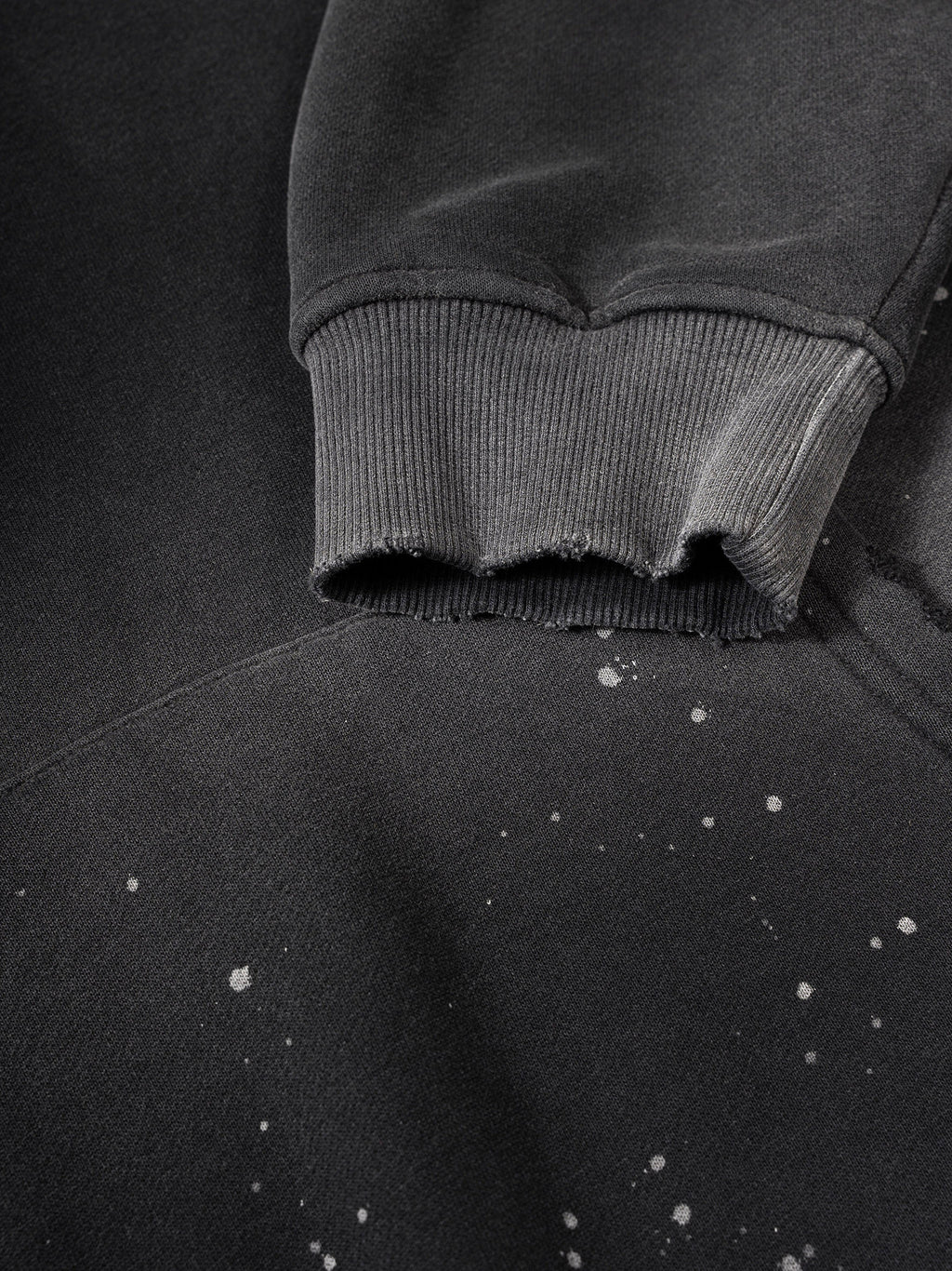 Stolo Clothing Co Still Shining Vintage Washed Hand Frayed Fleece Hoodie