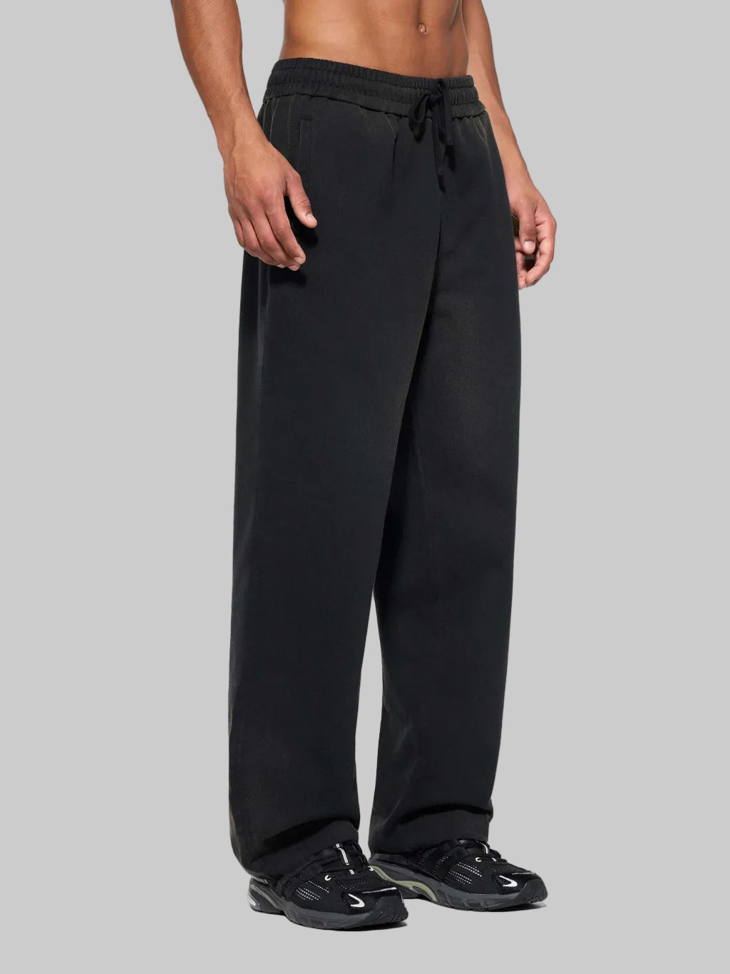 Stolo Clothing Co LOGO Sun Faded Raw Edge Straight-Leg Sweatpants