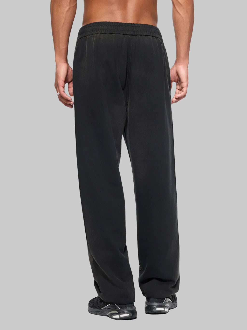 Stolo Clothing Co LOGO Sun Faded Raw Edge Straight-Leg Sweatpants