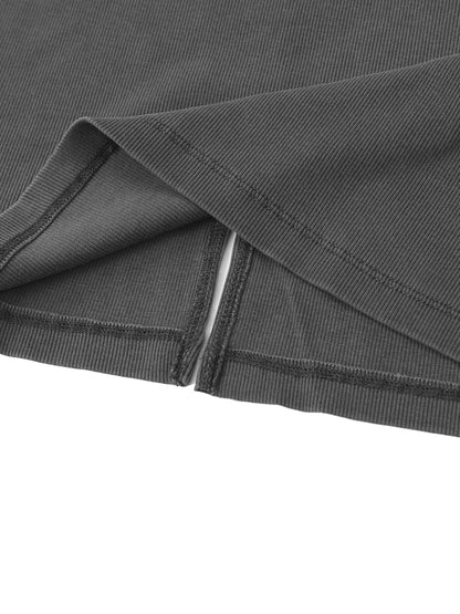 Stolo Clothing Co Essentials Dyed Washed Slit Maxi Dress