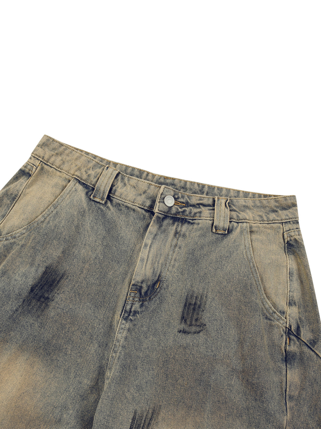 Stolo Clothing Co 224 Archive Wash Curve Blade Denim Shorts (JORTS)