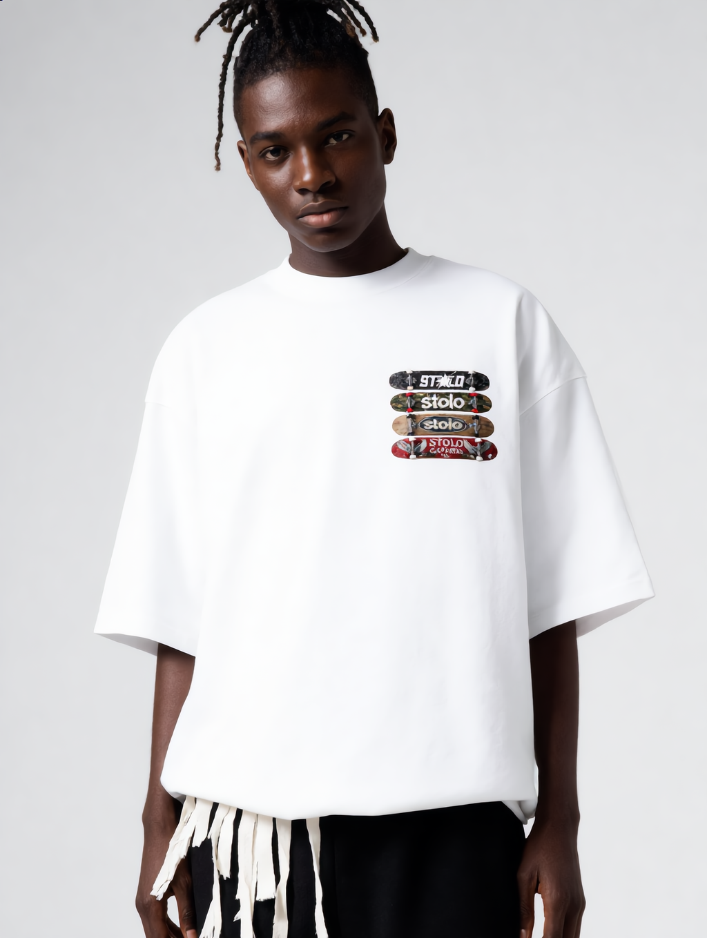 Stolo Clothing Co STOLO SKATE Oversized Drop Shoulder Tee