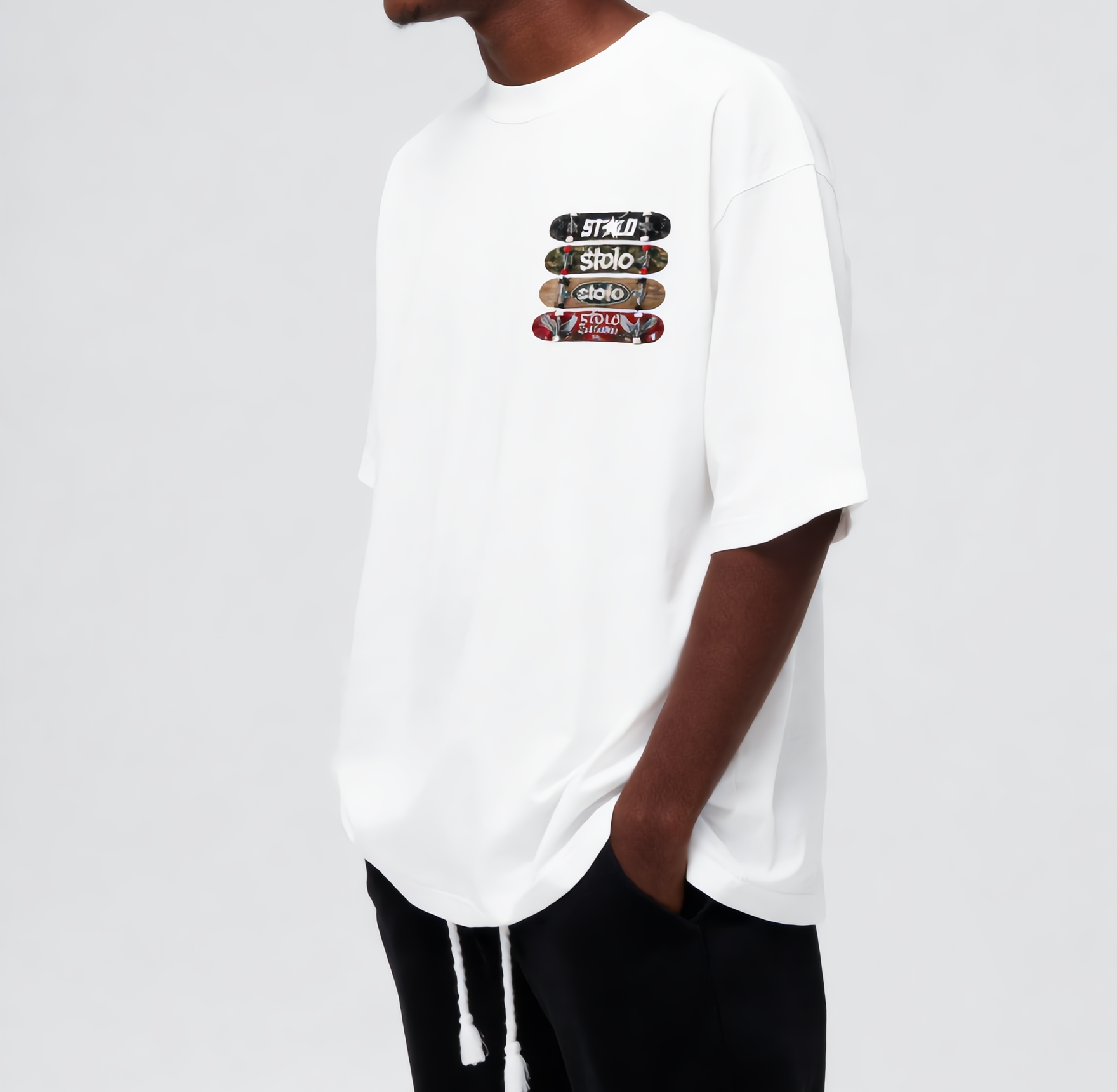 Stolo Clothing Co STOLO SKATE Oversized Drop Shoulder Tee