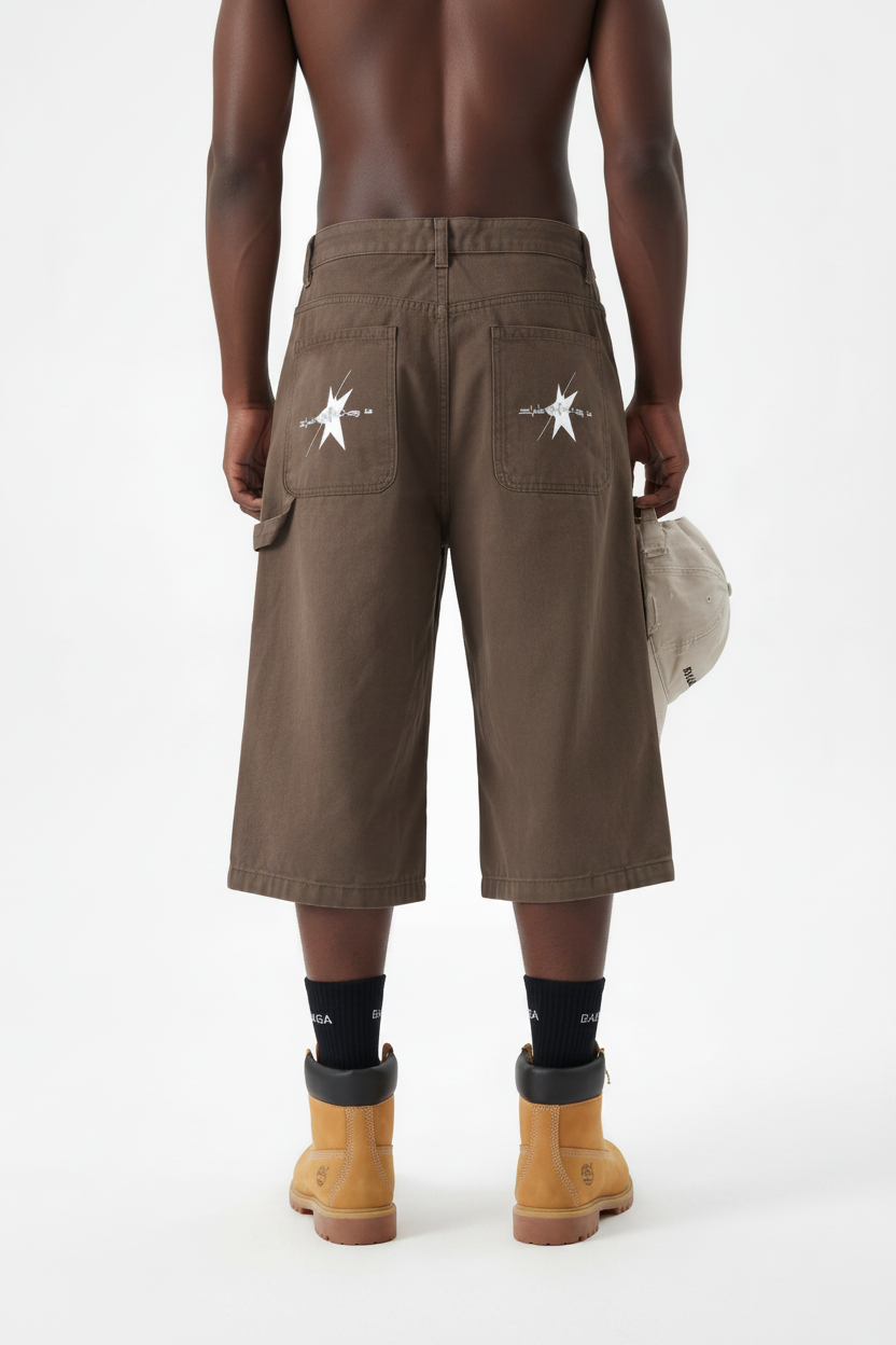 Stolo Clothing Co FORGED™ Heavyweight Distressed Unisex Carpenter Jorts (310GSM)
