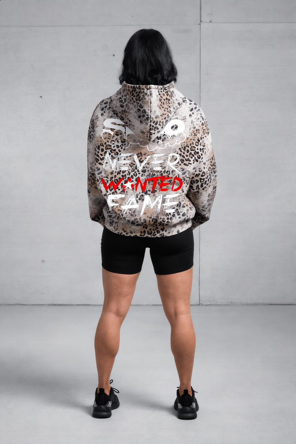 Stolo Clothing Co SKATE X R.T.K NEVER WANTED FAME Vintage Wash Leopard Full Zip Hoodie