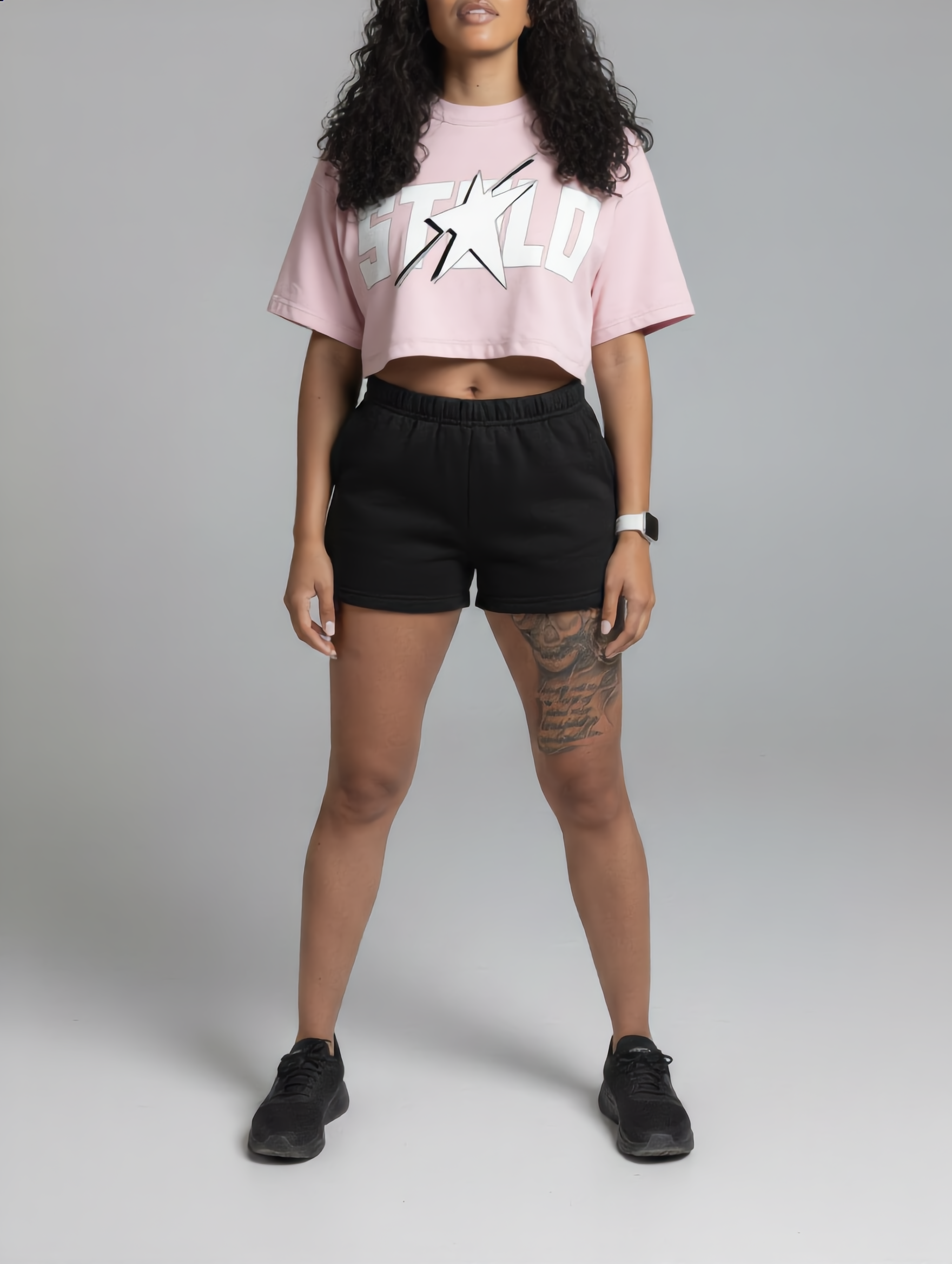 Stolo Clothing Co STARCHILD Washed Loose-Fit Heavyweight Cropped Tee (230 GSM)