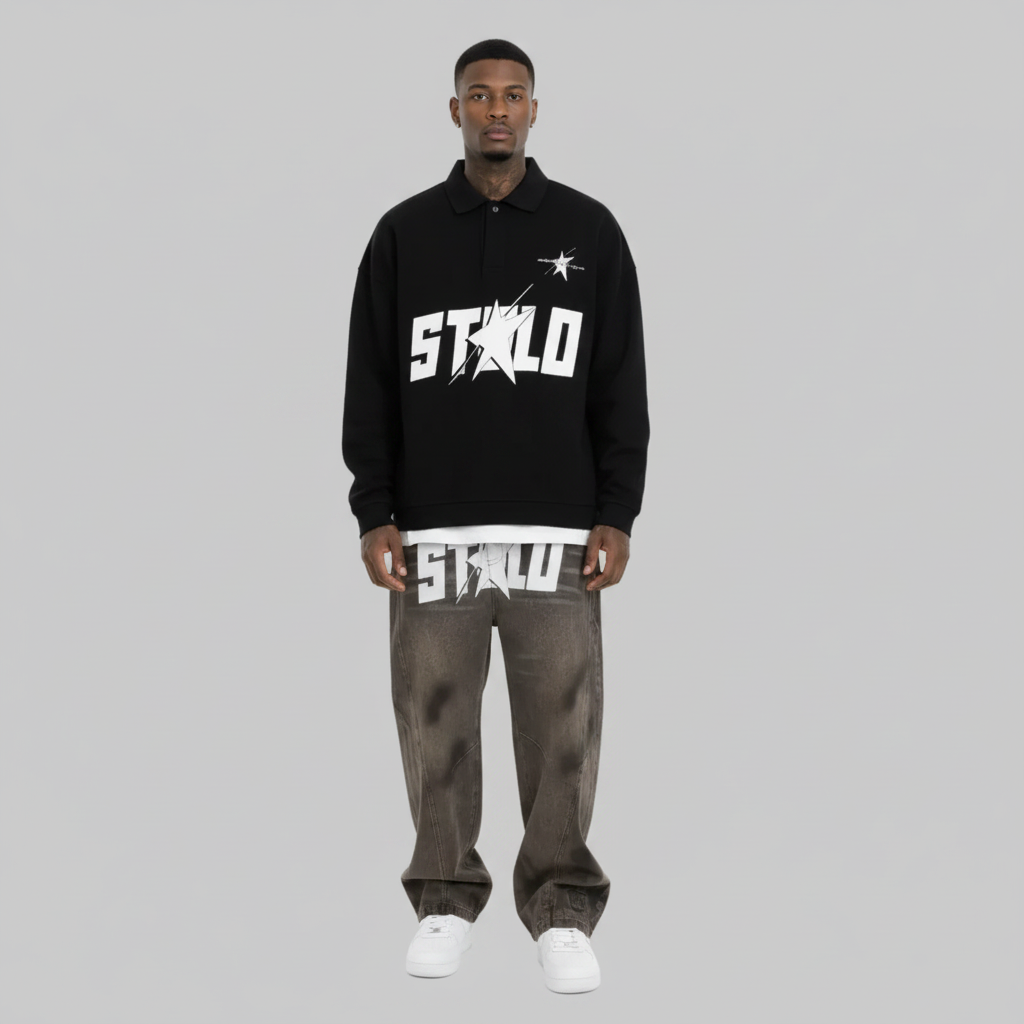 Stolo Clothing Co Heavyweight Half-Zip Polo（445GSM）