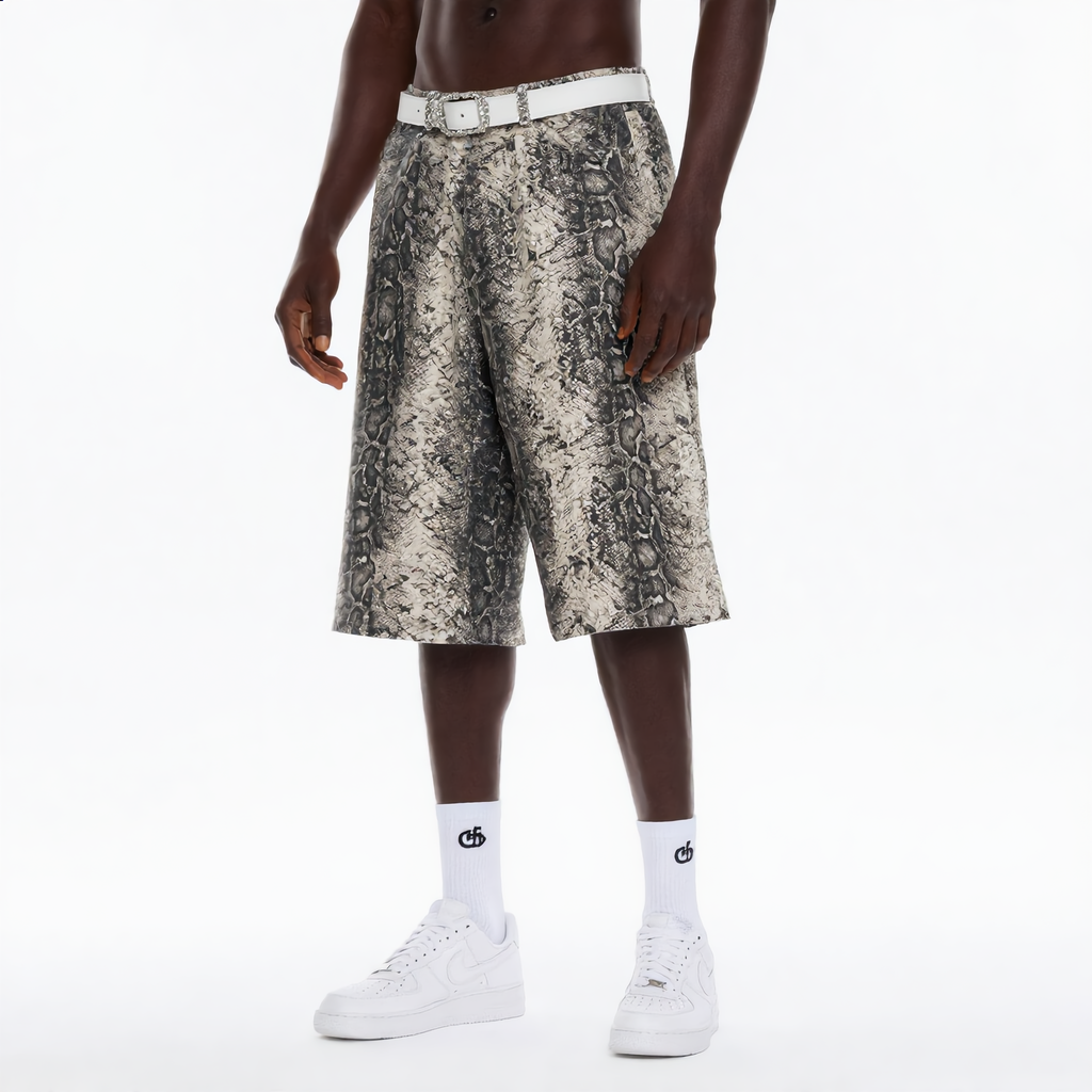 Stolo Clothing Co REBORN Snake Print Jorts