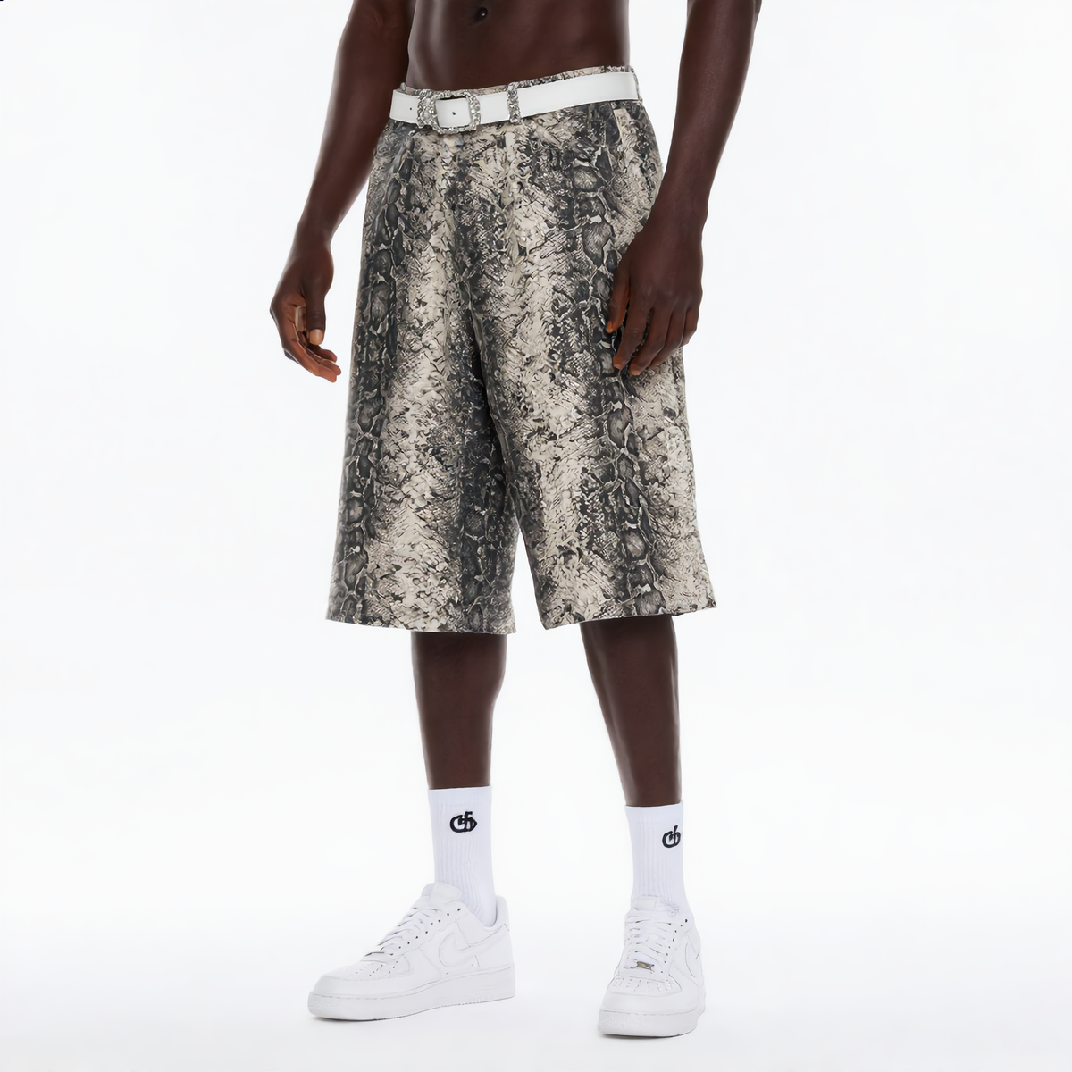 Stolo Clothing Co REBORN Snake Print Jorts