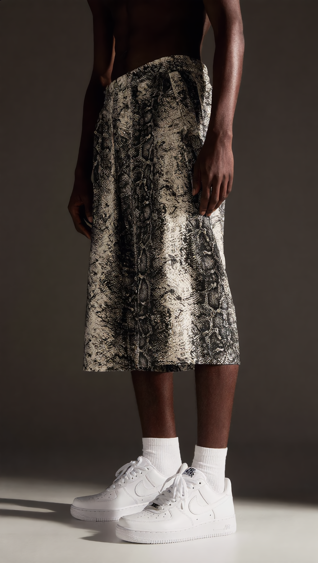 Stolo Clothing Co REBORN Snake Print Jorts