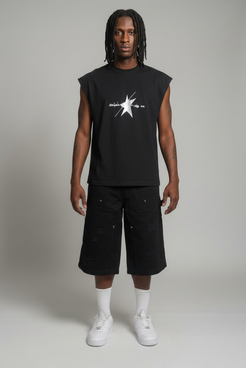 LOGO Spliced Panel Tank with matching male model