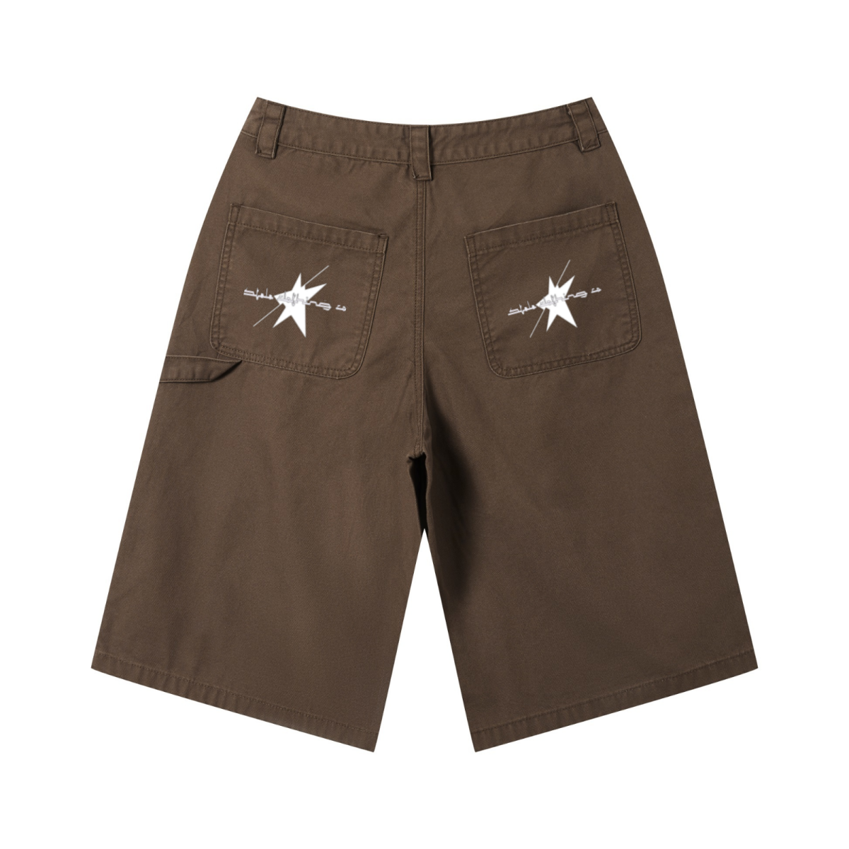310GSM Heavyweight Cotton Enzyme Washed Distressed Workwear Pants Coffee