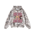 340GSM Unisex Heat Transfer Desert Camouflage Zip-Up Hoodie 	Branch Camouflage