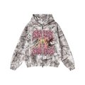 340GSM Unisex Heat Transfer Desert Camouflage Zip-Up Hoodie 	Branch Camouflage