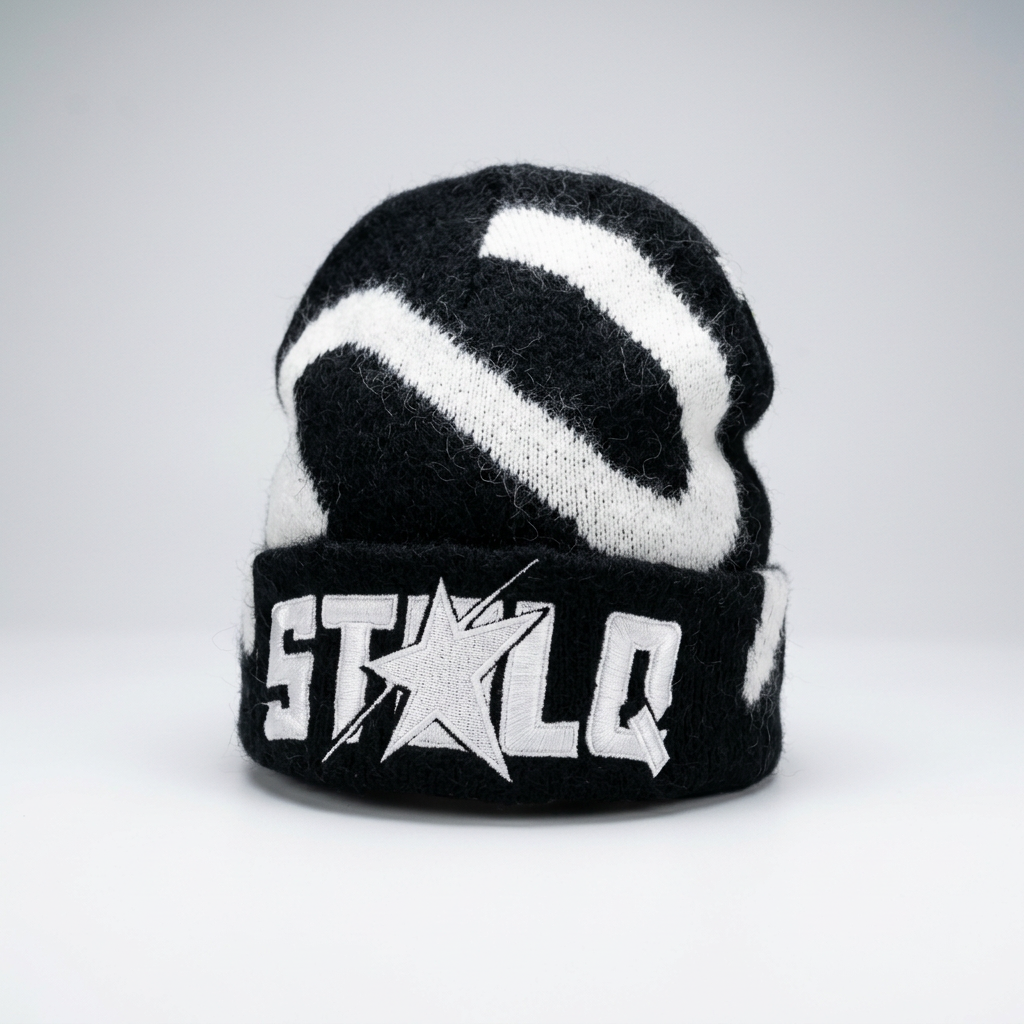 Mohair beanie studio shoot