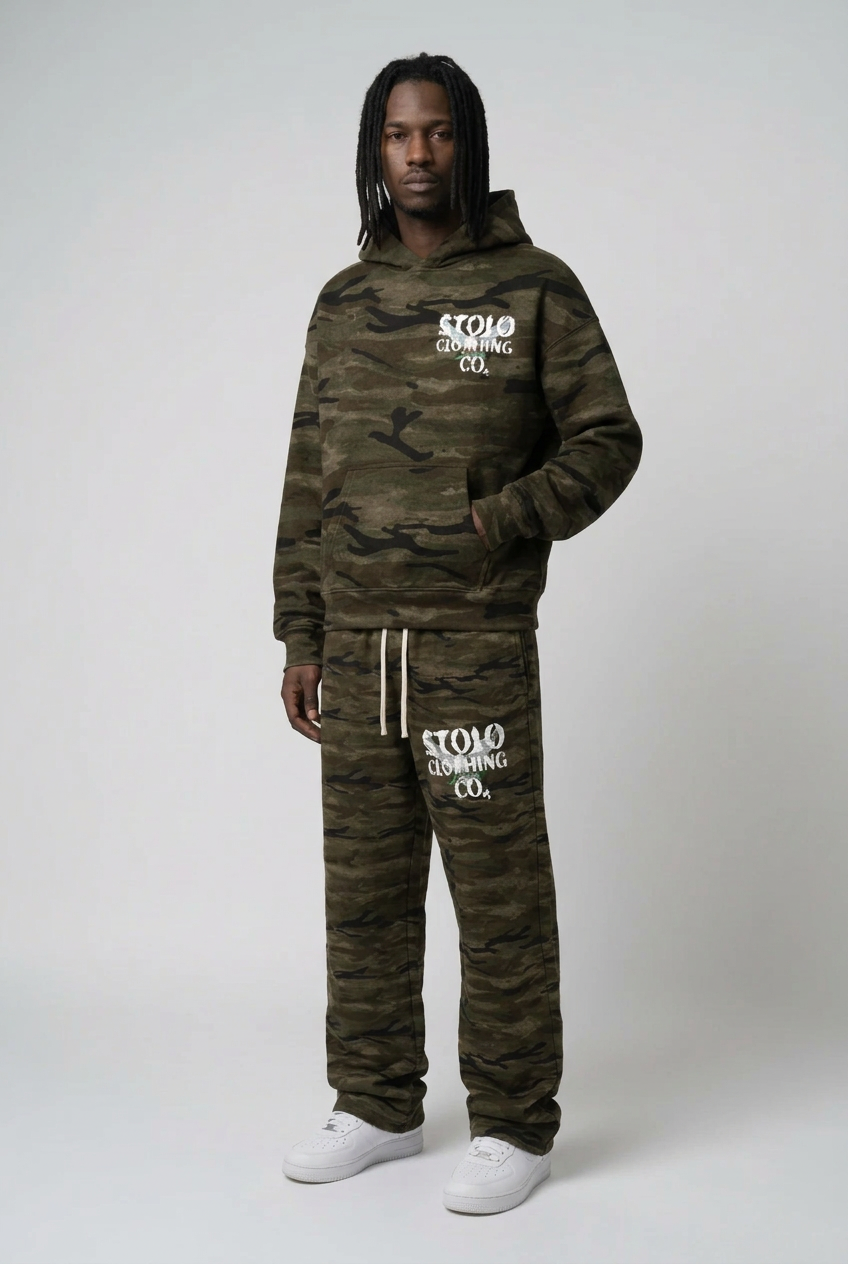 Original product model in a relaxed three-quarter pose