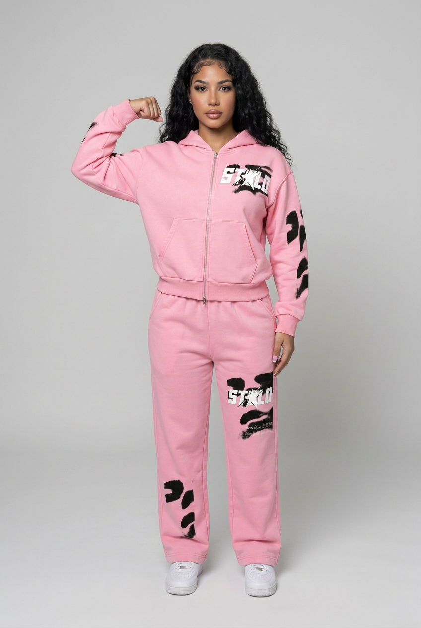 Pink set single-arm flex