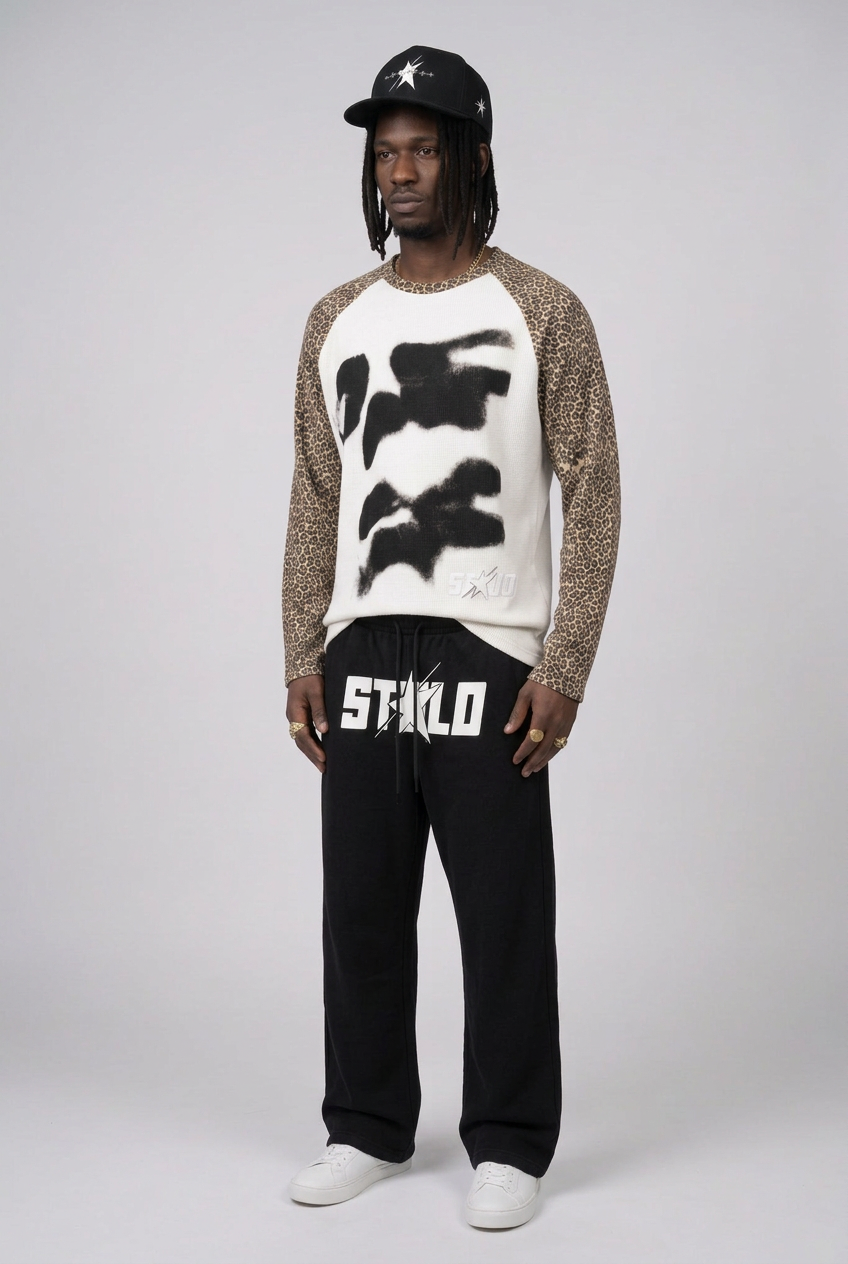 Stolo Clothing Co THE MASK Leopard Sleeve Tee