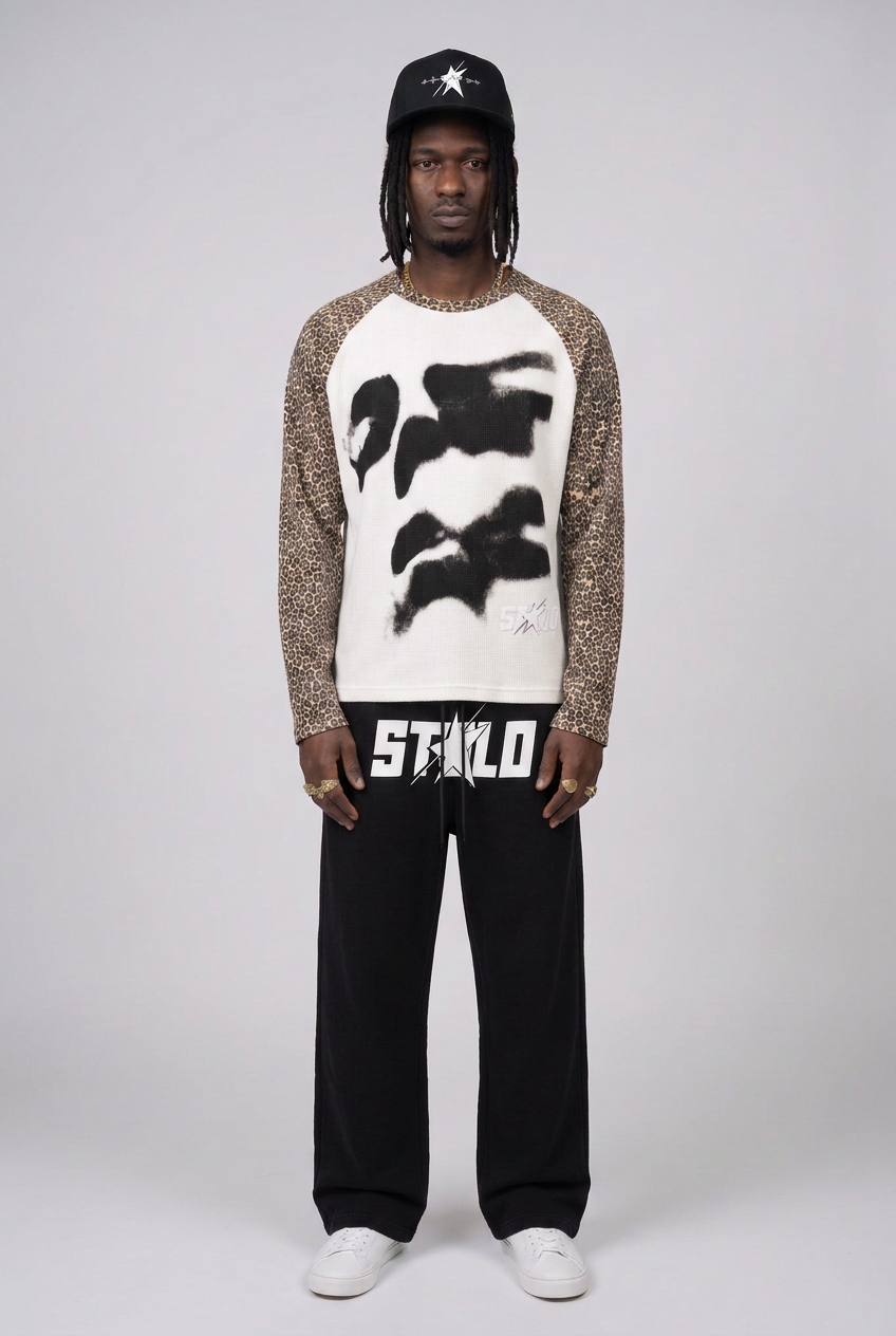 Stolo Clothing Co THE MASK Leopard Sleeve Tee