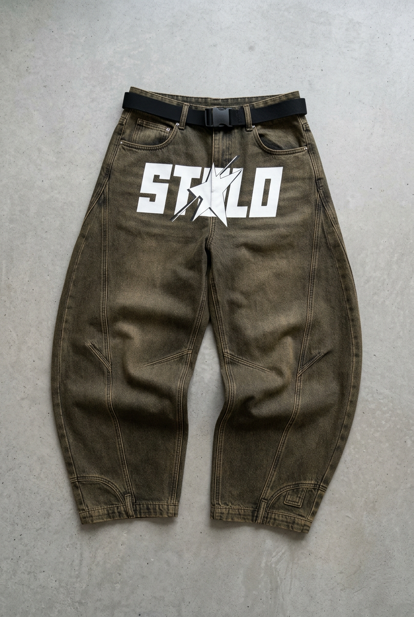 Reversed bottom jeans floor visual