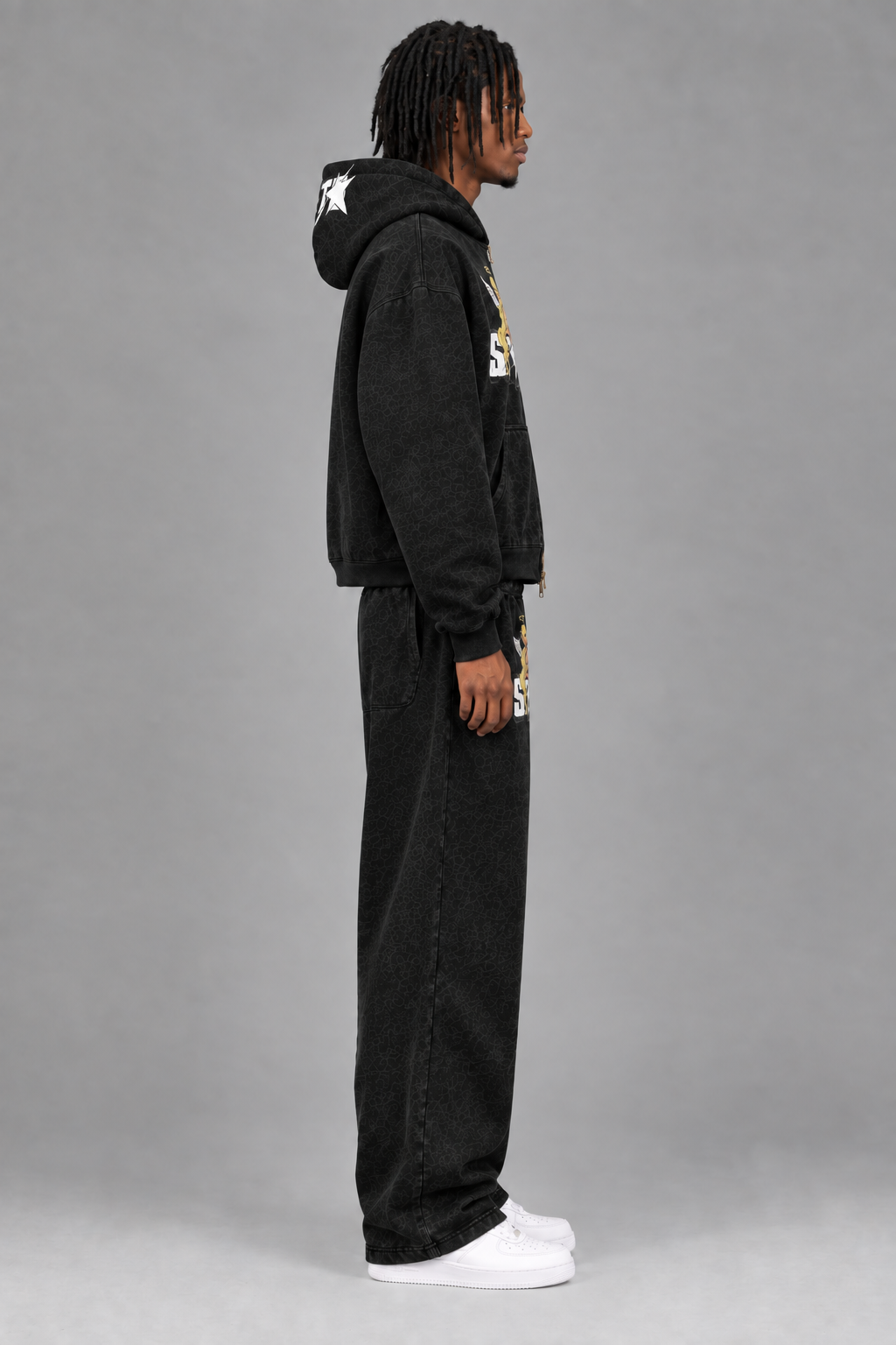 Revised side view with sweatpants pocket opening