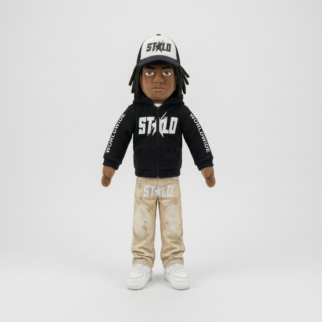 Revised STOLO plush front view with arms down