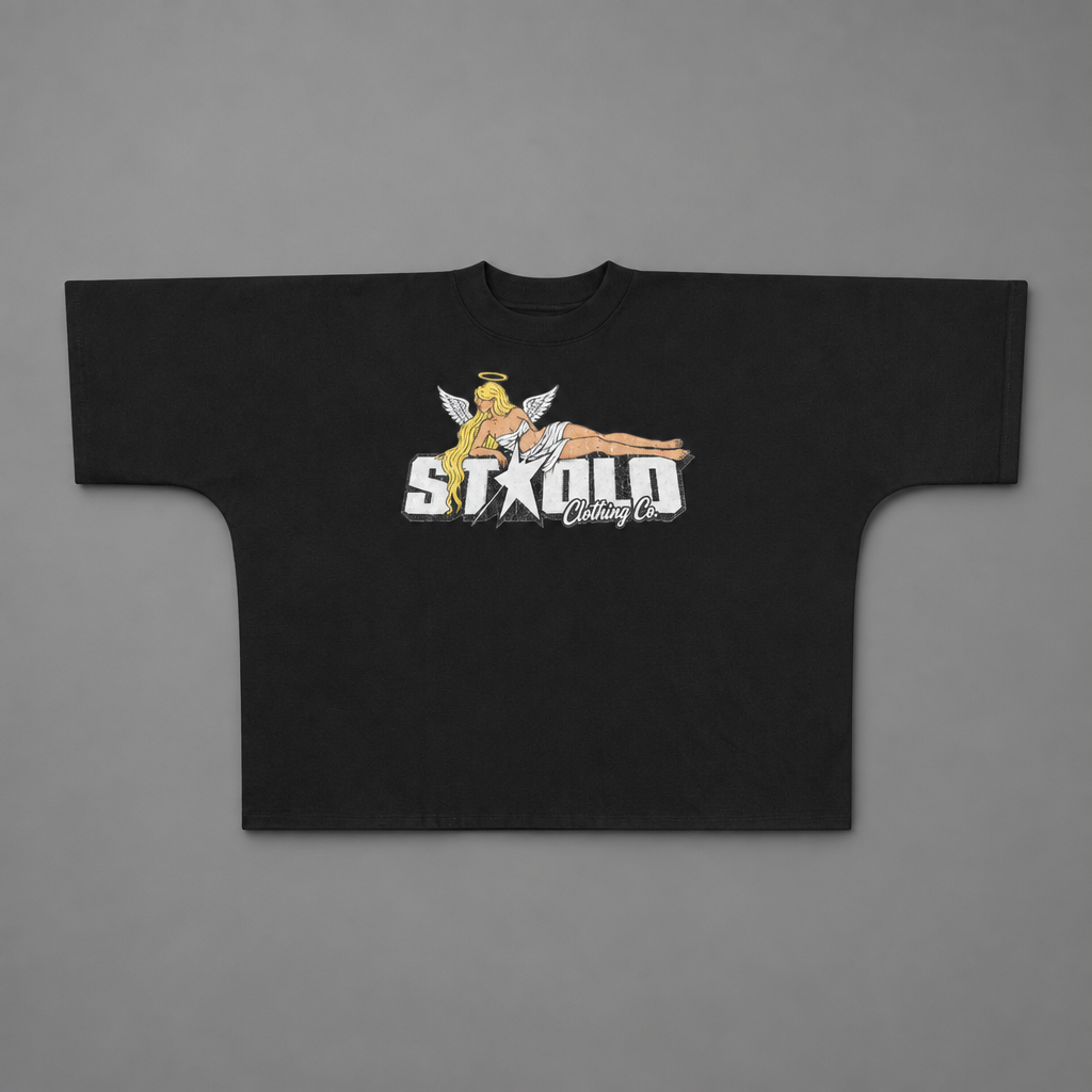 Second shirt on a grey studio background