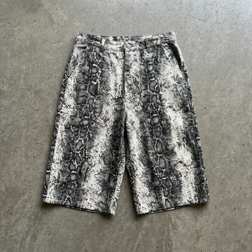 Snake print jorts