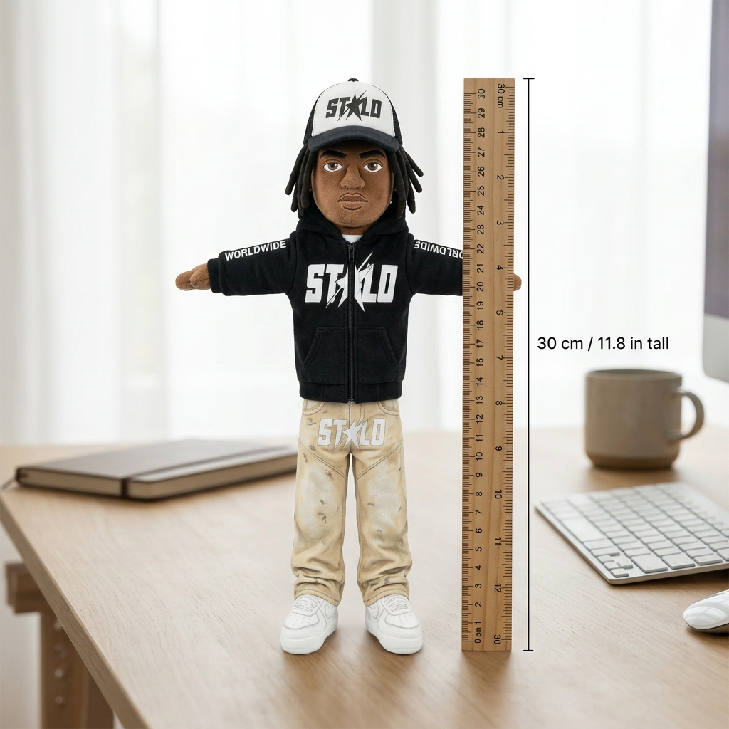 STOLO plush desk size comparison