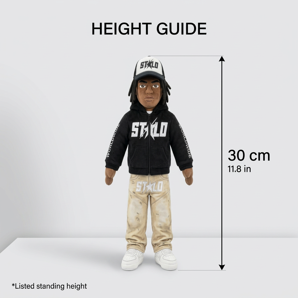 STOLO plush height chart