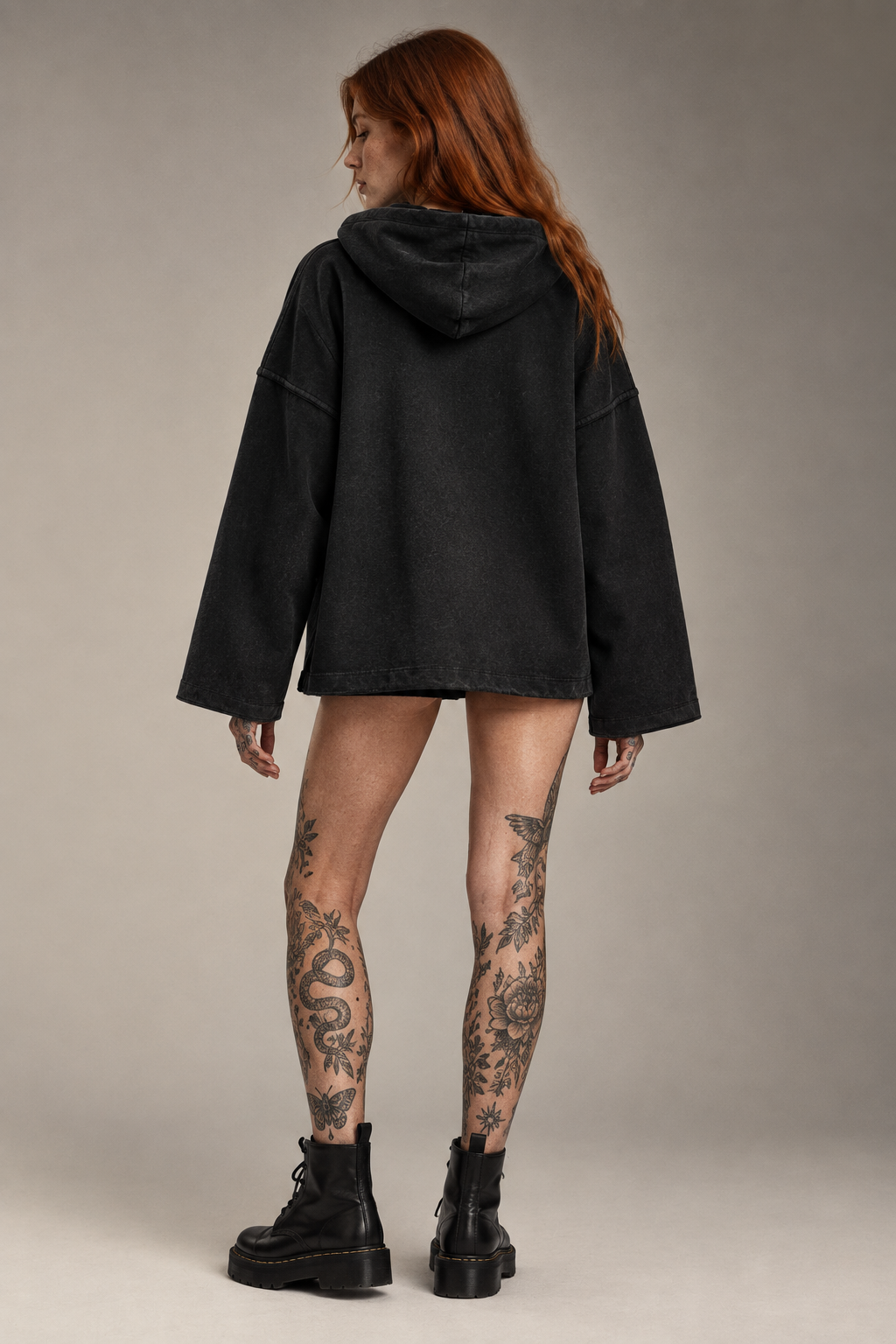 STOLO redhead editorial back-view retry