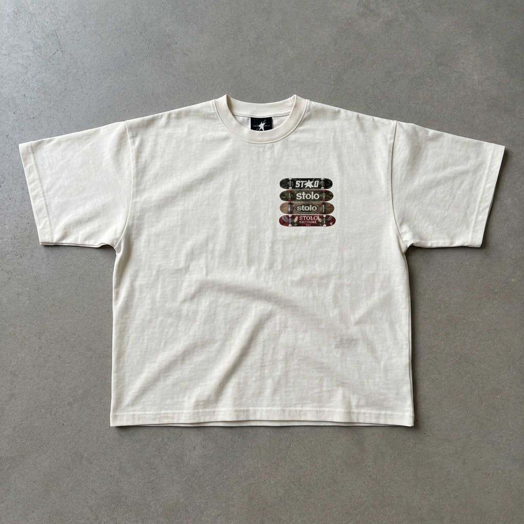 STOLO SKATE tee with neck tag