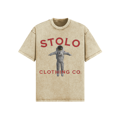 Stolo Clothing Co AstroKnot X Trust The Process Unisex Oversized Snow Wash Tee