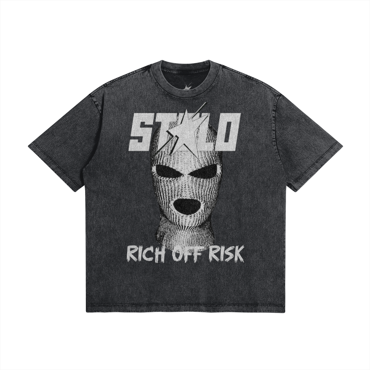 Stolo Clothing Co Rich Off Risk Snow Washed Tee