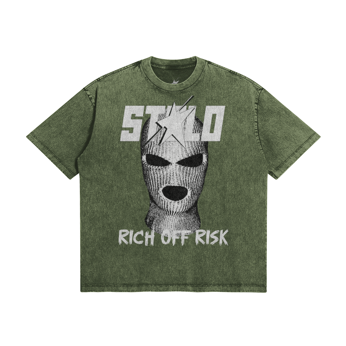 Stolo Clothing Co Rich Off Risk Snow Washed Tee